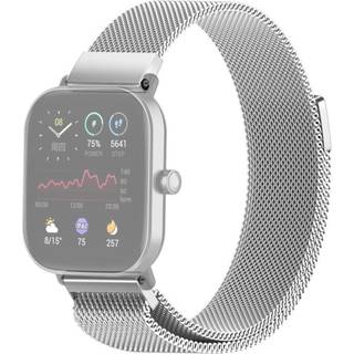 SKALO Milanese Loop til Amazfit Bip/Bip U/Bip U Pro/Bip S - Sølv