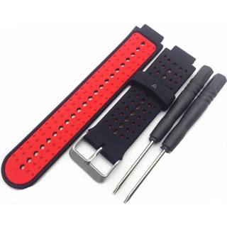 Universal Garmin Forerunner Silikone Dots Rem Sort / Rød