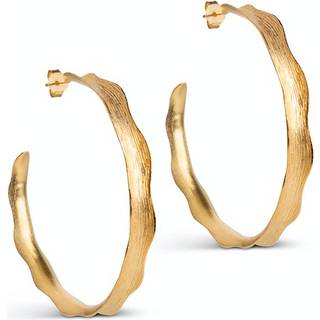 Enamel - Ane Extra Large Hoops, Guld
