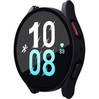 Samsung Galaxy Watch 6 / 5 / 4 / FE (40mm) Hård Plast Case m. Indbygget Skærmbeskyttelse - Sort