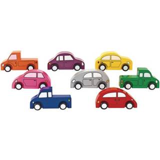 Ekspertaler 4 x 1 x 2-1/4 inches Block Play tr?biler og lastbiler S?t p? 8 f?rskolep?dagogiske leget?j underst?tter tidlige stamf?rdigheder i ald