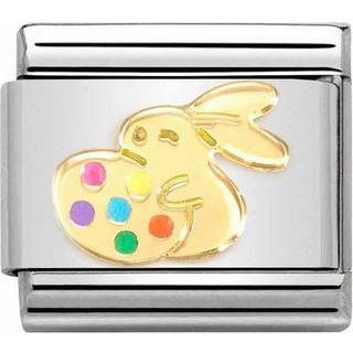 Nomination Easter Rabbit with egg charm - Gold