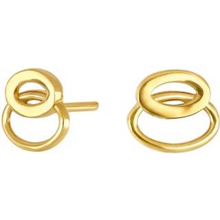 Siersbøl 8kt. guldørestikker 2 ovaler