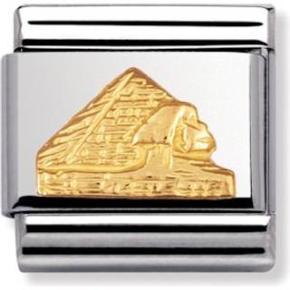 Nomination Gold Pyramid Charm - Stainless Steel