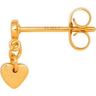 Topping Short Love U Ørering, Gold Plated