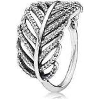 Pandora Feather Ring i Sterling Sølv 190886CZ