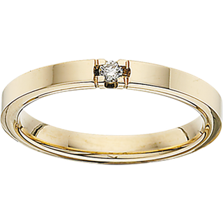 Scrouples Grace Ring i 14 Karat Guld med Diamant 0,04 Carat W/SI