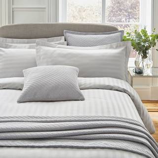 Bedeck of Belfast Bedeck Of Belfast Silver 1000 Thread Count Cotton Sateen Adan Duvet Cover