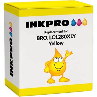 Brother LC1280Y gul XXL blækpatron - Kompatibel