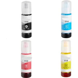 Kompatibel refill blæk Epson 114, 4 stk. rabatpakke 280 ml