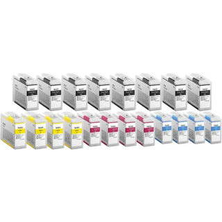 Kompatible blækpatroner Epson T8501-T8504 - C13T850100, 20 stk. rabatpakke 1600 ml