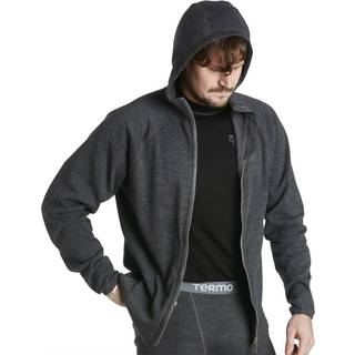 Termo Men's Full-Zip Hoodie Grey Melange, XL