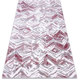 Tæppe ACRYL DIZAYN 121 lyse grå / lyse lyserød 160x230 cm