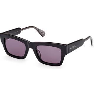 MAX&Co Kvinde MO0081 01A Solbriller Acetat Sort Røg Firkantet Normal