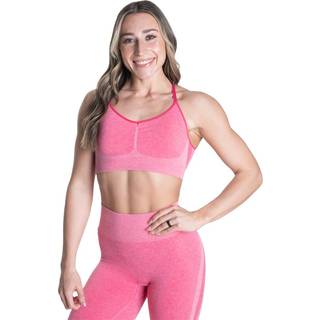 Curve Scrunch Bra, hot pink melange, large