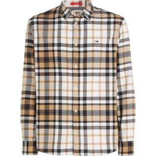 Classic Essential Check Skjorte, Tawny Sand Check, S