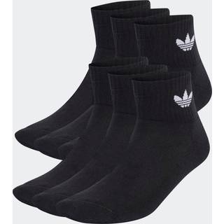 adidas Originals Mid Ankelsokker 6-Pakke, Black - 46 - 48