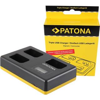 USB triple oplader til Sony NP-FW50 NEX A33 A55 NEX.3 NEX.3C NEX.5 NEX.5A NEX.5C
