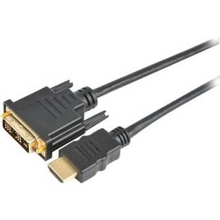 Prokord Hdmi-kabel 1m. Hdmi Dvi Sort