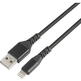 Dacota Platinum USB-Lightning Cable 3M, sort ➞ På lager - klar til levering og afhentning