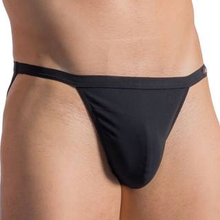 Olaf Benz Herren Beachtanga schwarz Mikrofaser unifarben