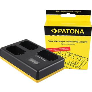 USB triple oplader til Sony NP-FZ100 A7 III A7M3 Alpha 7 III A7 R III A7RM3 Alpha 7 R III A9 Alpha 9 FZ100