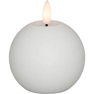 LED lys Real flame kuglelys Ø: 7,5 cm - hvid (På lager i varehus)