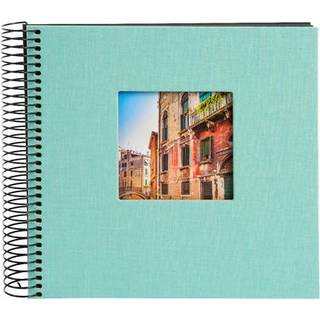 goldbuch Spiral album Bella Vista with window 20x20 40 black pages aqua