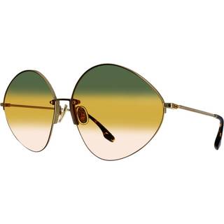 Victoria Beckham Kvinde VB220S 727 Solbriller Metal Guld Multifarvet Pantos Skygge