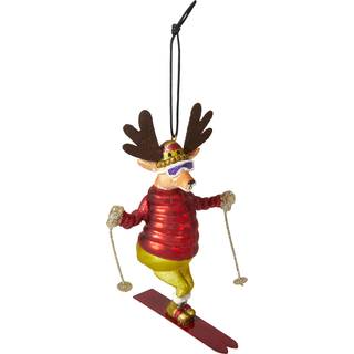 Julekugle Rensdyr på ski