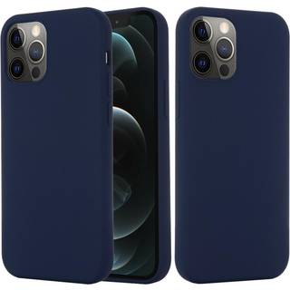 iPhone 12 / 12 Pro Silikone Case Mørkeblå MagSafe