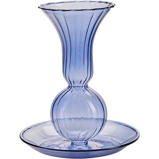 Lysestage Tulip Blå H.11,5 cm