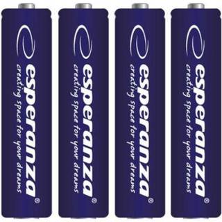 Esperanza Alkaline batterier. LR6 AA. 4 stk. Blå.