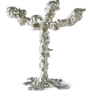 Polspotten Drip Lysestage 4 Arme Sølv - Lysestager Metal Silver - 390-225-159