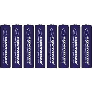 Esperanza Alkaline batterier. LR6 AA. 8 stk. Blå.
