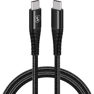 SiGN USB-C til USB-C-kabel 5A, 100W, 1m - Sort