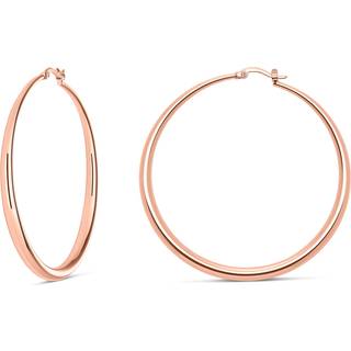 Milla 14k guldb?jle?reringe til kvinder s?lvb?jle?reringe og rose guld?reringe med gradueret krumning (rose guldbelagt/medium - 2,4 in)