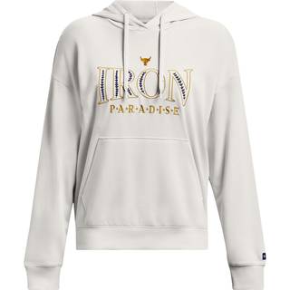 Sweatshirt med hætte Under Armour Pjt Rck Everyday Terry Hdy-GRN 1380186-114 Størrelse L