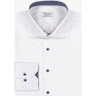 Stenströms Lyseblå Skjorte i ternet twill | Herre |Herreskjorter | Fitted Body | Størrelse: 43 | Lyseblå | Checked | Lange Ærmer