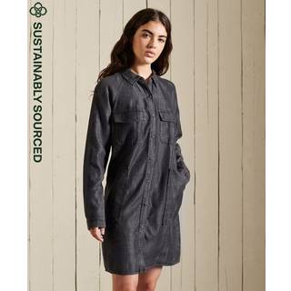 Superdry Oversized Tencel skjortekjole