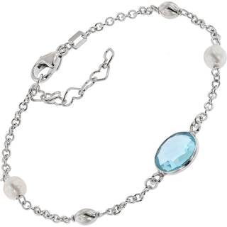 trendor 51340 Damen-Armband 925 Silber mit Quarz, Oliven und Perlen