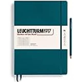 Leuchtturm1917 - Notebook Hardcover Master Classic A4+ - 235 nummererede sider til skrivning og journalf?ring (Pacific Green regerede)