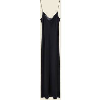 Dorothee Schumacher Sense Of Shine draped silk-blend slip dress - black - L
