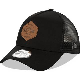 New Era New Era Patch Black A-Frame Trucker Cap adult unisex Black adult unisex Black adult unisex Black adult unisex Black adult unisex Black adult u - Osfm