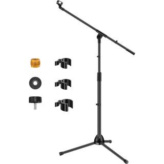 Innogear mikrofonstativ aftageligt stativbomben Stand H?jde Justerbar Heavy Duty Mic Boom Stand med Mic Clip Holder og Metal Base til sang Tale S
