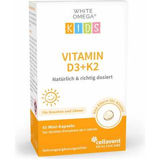 kindgesund WHITE OMEGA Kids Vitamin D3+K2 Mini kapsler