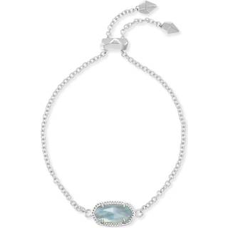 Kendra Scott Elaina Link Chain Bracelet til kvinder mode smykker Rhodium-lagde lysebl? illusion