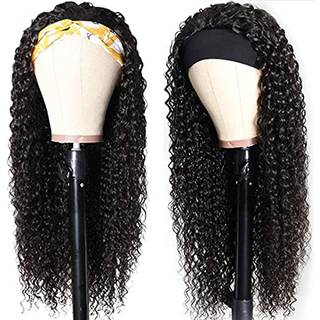 Aiterina pandeb?nd parykken menneske h?r dybe b?lge hovedb?nd parykker til sorte kvinder 24 tommer glueless pandeb?nd paryk brasiliansk jomfruh?r