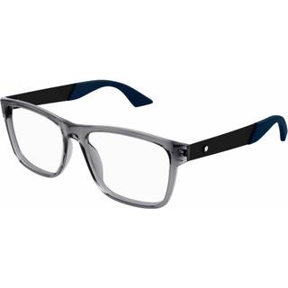 Montblanc MB0300O 004 56 Briller Mænd Krystalklar - Transparent Grey - 56mm