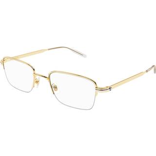 Montblanc MB0237O Asian Fit 006 54 Briller Mænd Guld - Gold Silver - 54mm